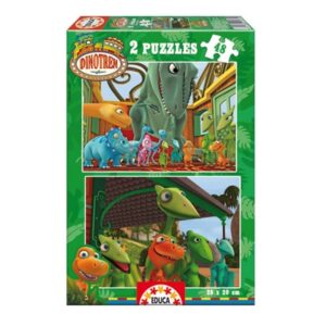 Puzzle Educa 15775 - Dinotren 2 x 48 piezas