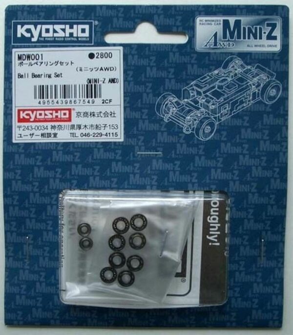 Juego de rodamientos de bolas Kyosho Mini Z AWD MDW001