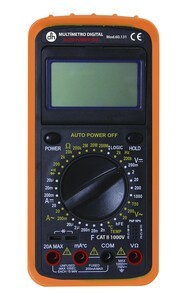 Multímetro digital con medidor frecuencias.