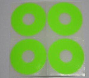 Adhesivos llanta lenticular Verde Fluor, UR0220V