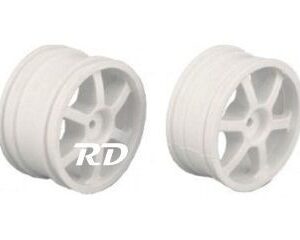 LLantas 1/10 Traseras color BLANCO, SMARTECH 35010